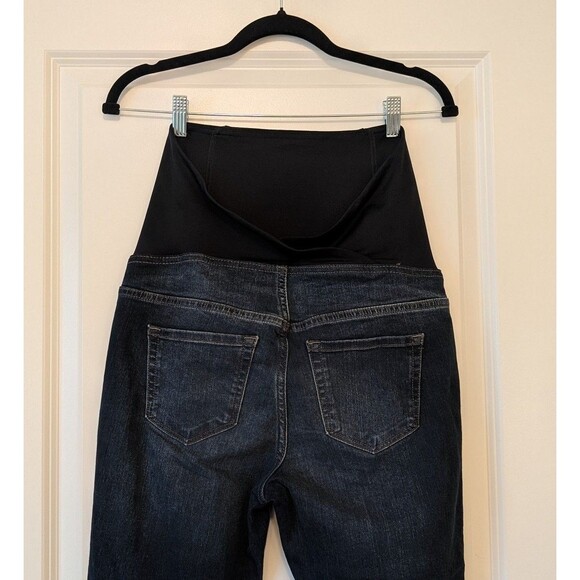 Isabel Maternity Women's Size 4 / 27R Dark Wash Over The Belly Skinny Jeans - Picture 5 of 7